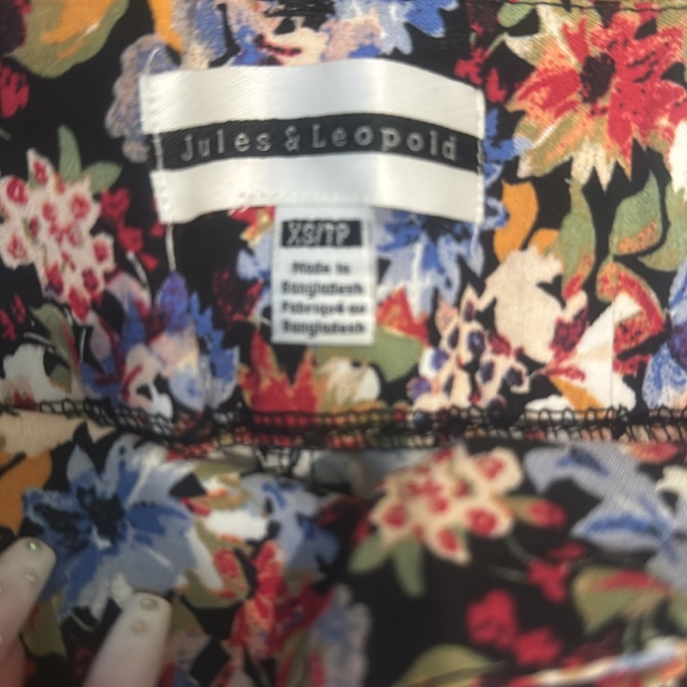 JULES & LEOPOLD WARM FLORAL PULL ON STRETCH PANTS- XS TP - NWT !🌺🍁🌸 - Picture 5 of 9